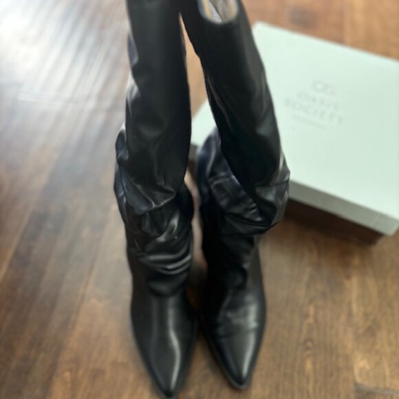 Oasis Society The Thea - Fold Over Black Boots - 8.5 - Picture 5 of 9